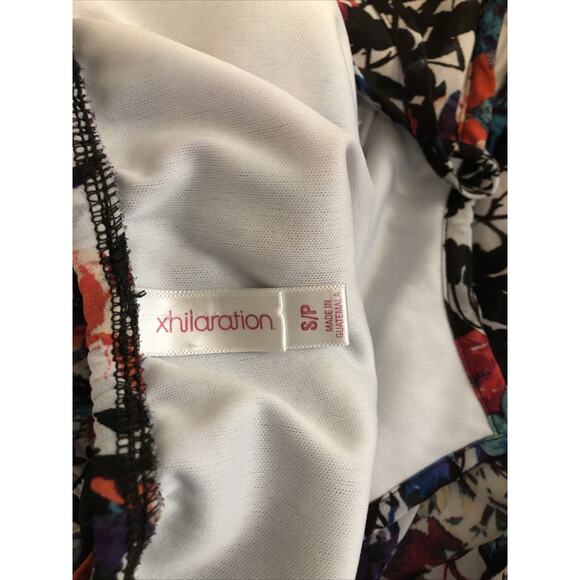 Xhilaration Maxi Dress S/P Partial Lined Layered Empire Elastic Waist Cottage - Picture 6 of 7